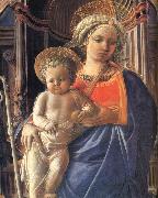 Fra Filippo Lippi Details of Madonna and Child with Angels,St Frediano and St Augustine oil